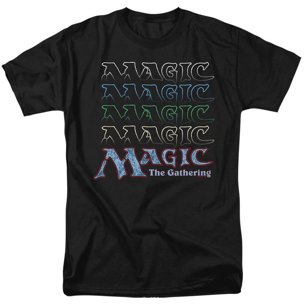 Magic The Gathering Retro Logo Repeat T-Shirt | Blue Culture Tees