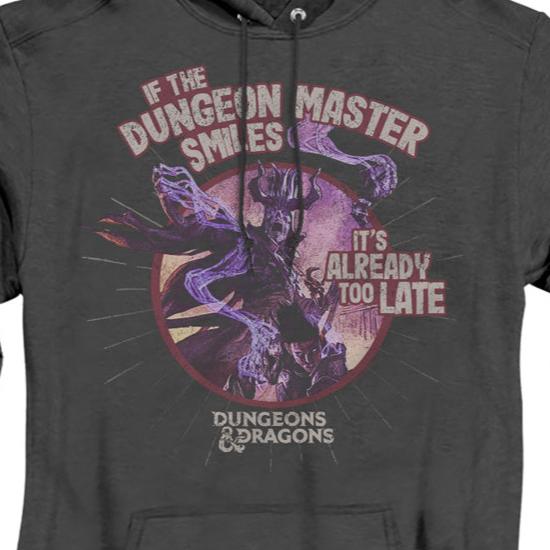 Dungeons And Dragons Dungeon Master Smiles Pullover Hoodie | Blue Culture Tees