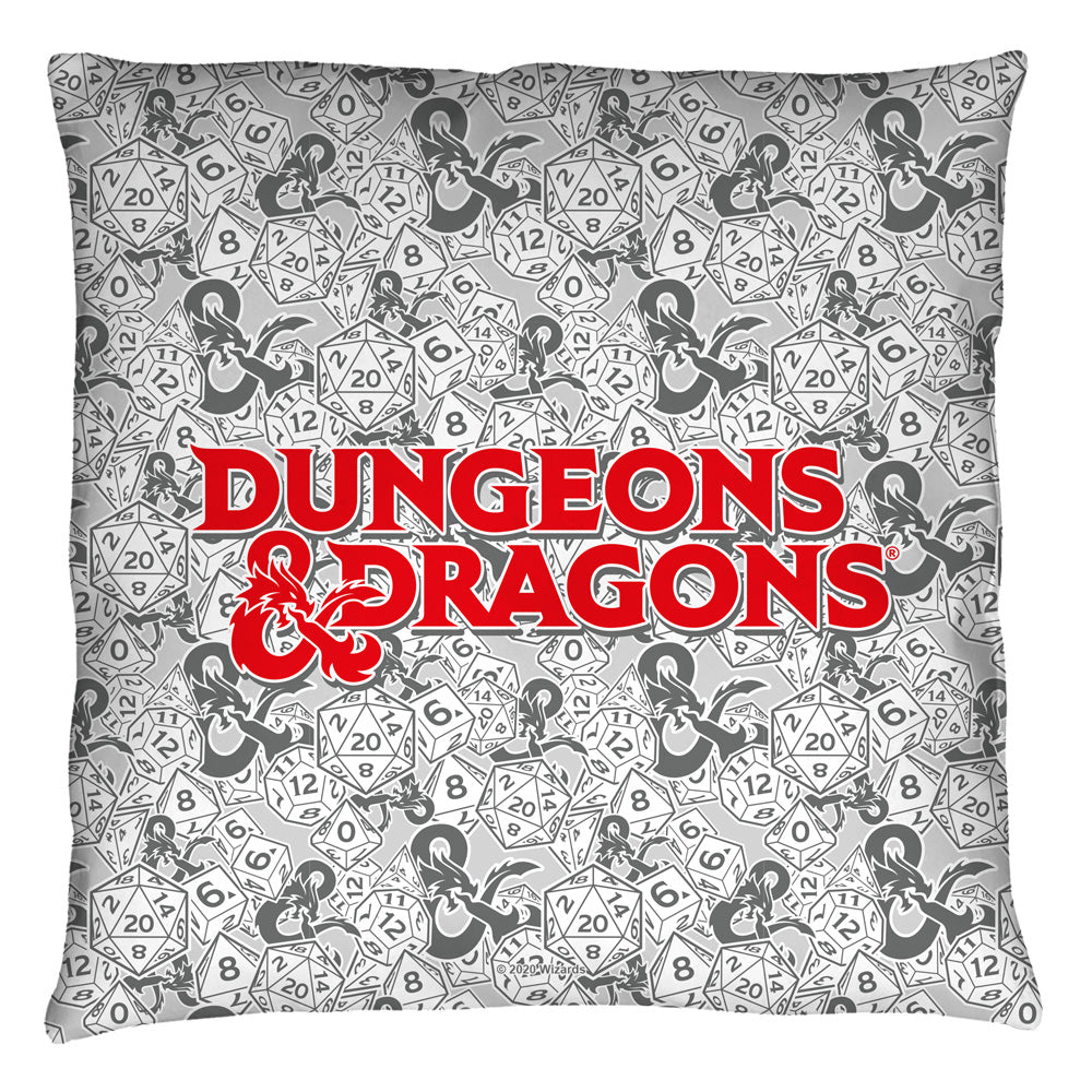 Dungeons And Dragons Cast Your Lot Throw Pillow | Blue Culture Tees