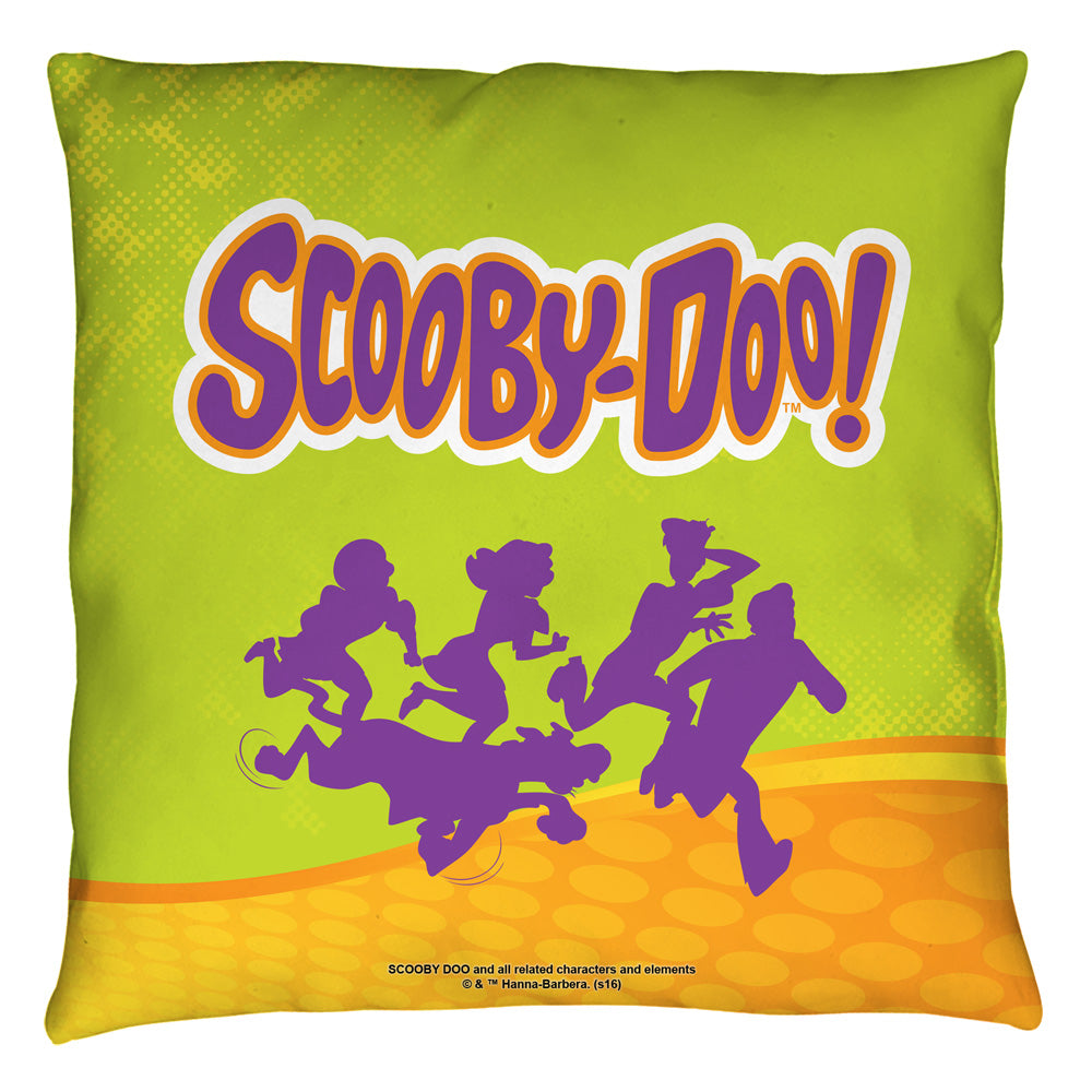 Scooby-Doo Running Scared Throw Pillow | Blue Culture Tees