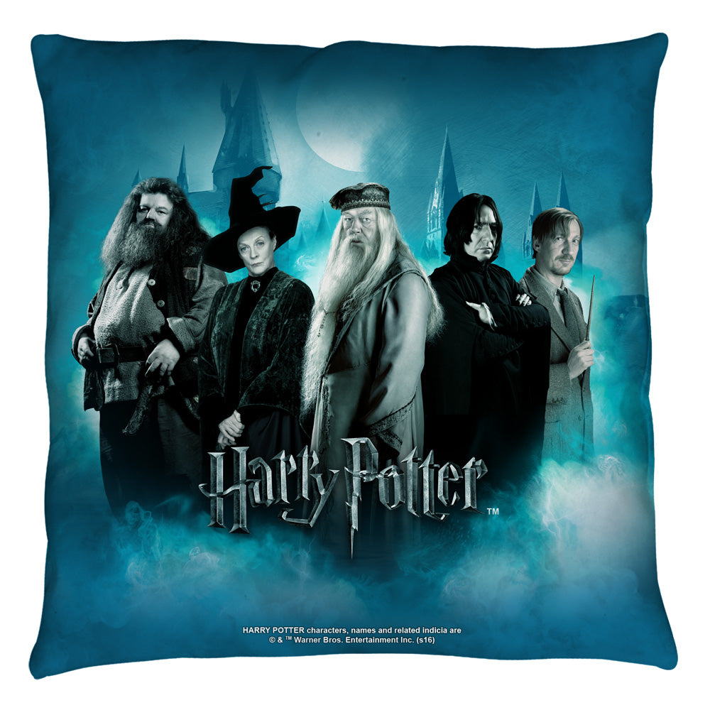 Harry Potter Hogwarts Teachers Throw Pillow | Blue Culture Tees