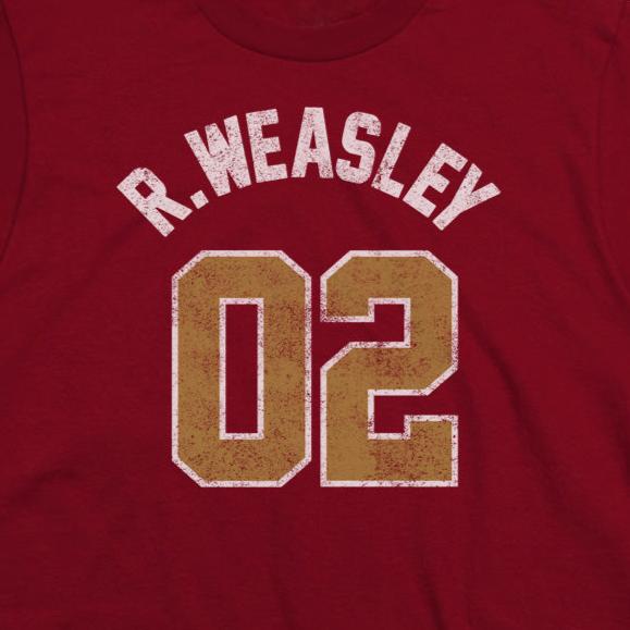 Youth Harry Potter 02 Weasley Jersey T-Shirt | Blue Culture Tees