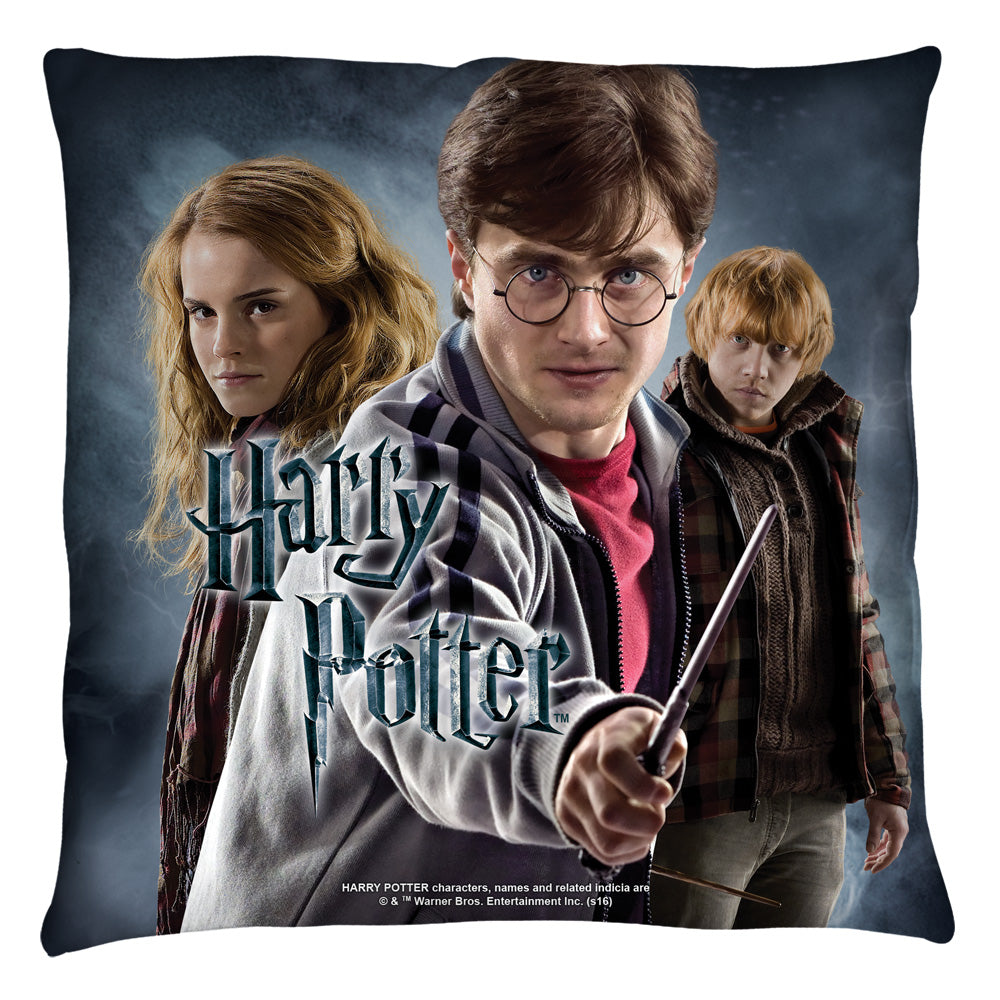 Harry Potter Seventh Year Throw Pillow | Blue Culture Tees