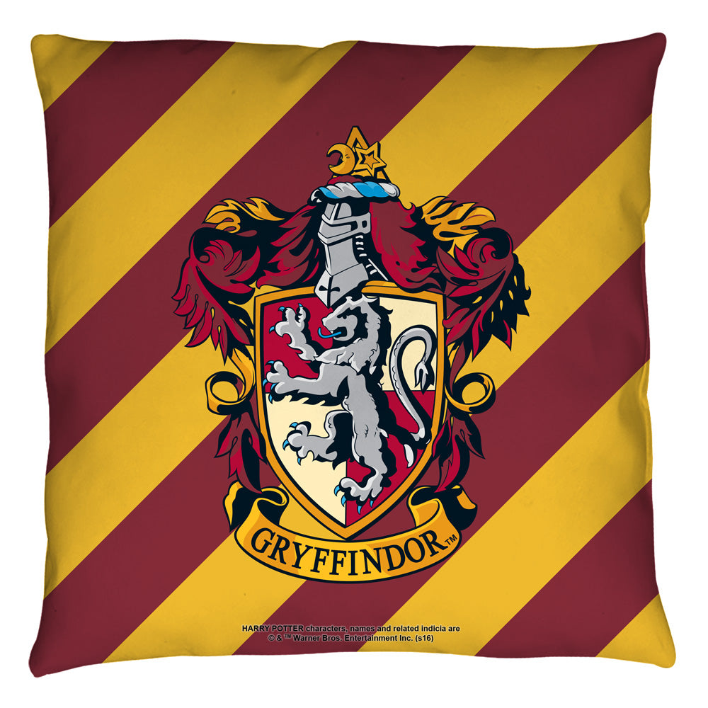 Harry Potter Gryffindor Crest Throw Pillow | Blue Culture Tees