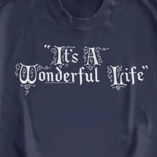 It's A Wonderful Life Life Title Treatment Sweatshirt