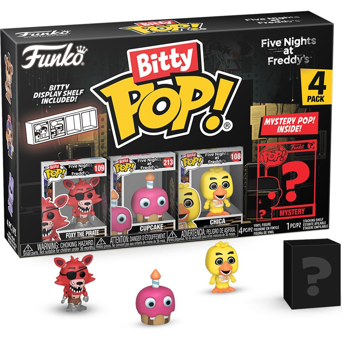 Funko Five Nights At Freddy's Foxy  Bitty Pop! Mini Figure 4-pack