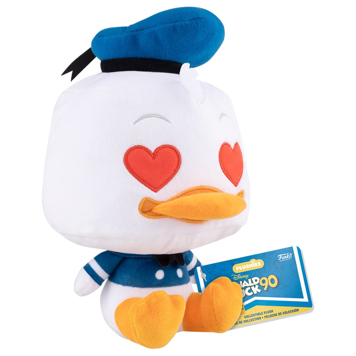 Funko Disney Donald Duck 90th Anniversary Donald Duck with Heart Eyes 7-Inch Plush