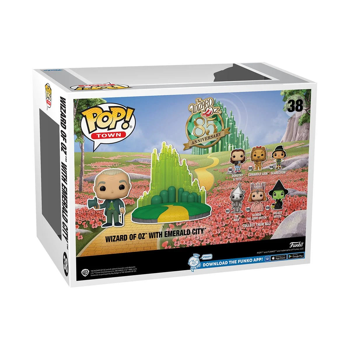 Funko Pop! The Wizard of Oz 85th Anniversary Wizard of Oz with Emerald City Town #38