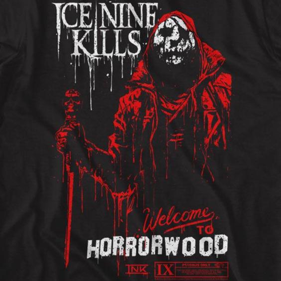 Ice Nine Kills Welcome To Horrorwood T-Shirt | Blue Culture Tees