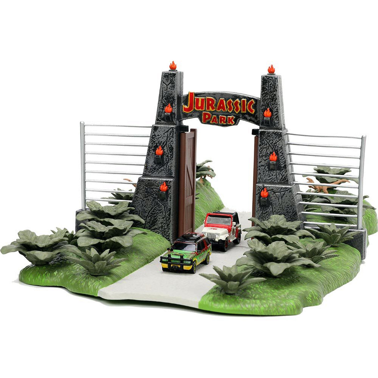 Jurassic Park Nano Diorama with Two Vehicles Diecast Model Truck | Blue Culture Tees