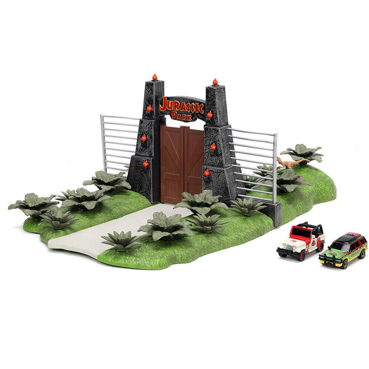 Jurassic Park Nano Diorama with Two Vehicles Diecast Model Truck | Blue Culture Tees