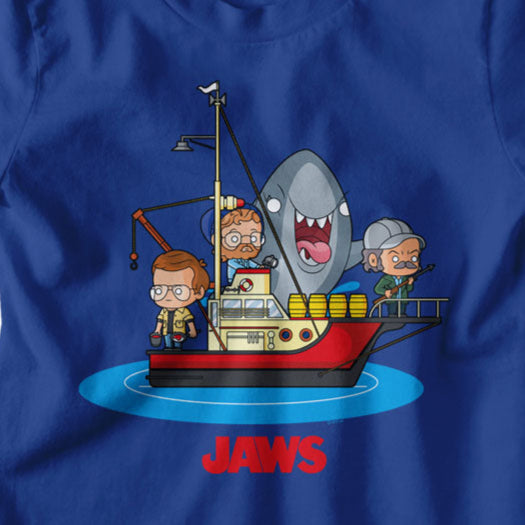 Youth Jaws Kawaii Boat T-Shirt | Blue Culture Tees