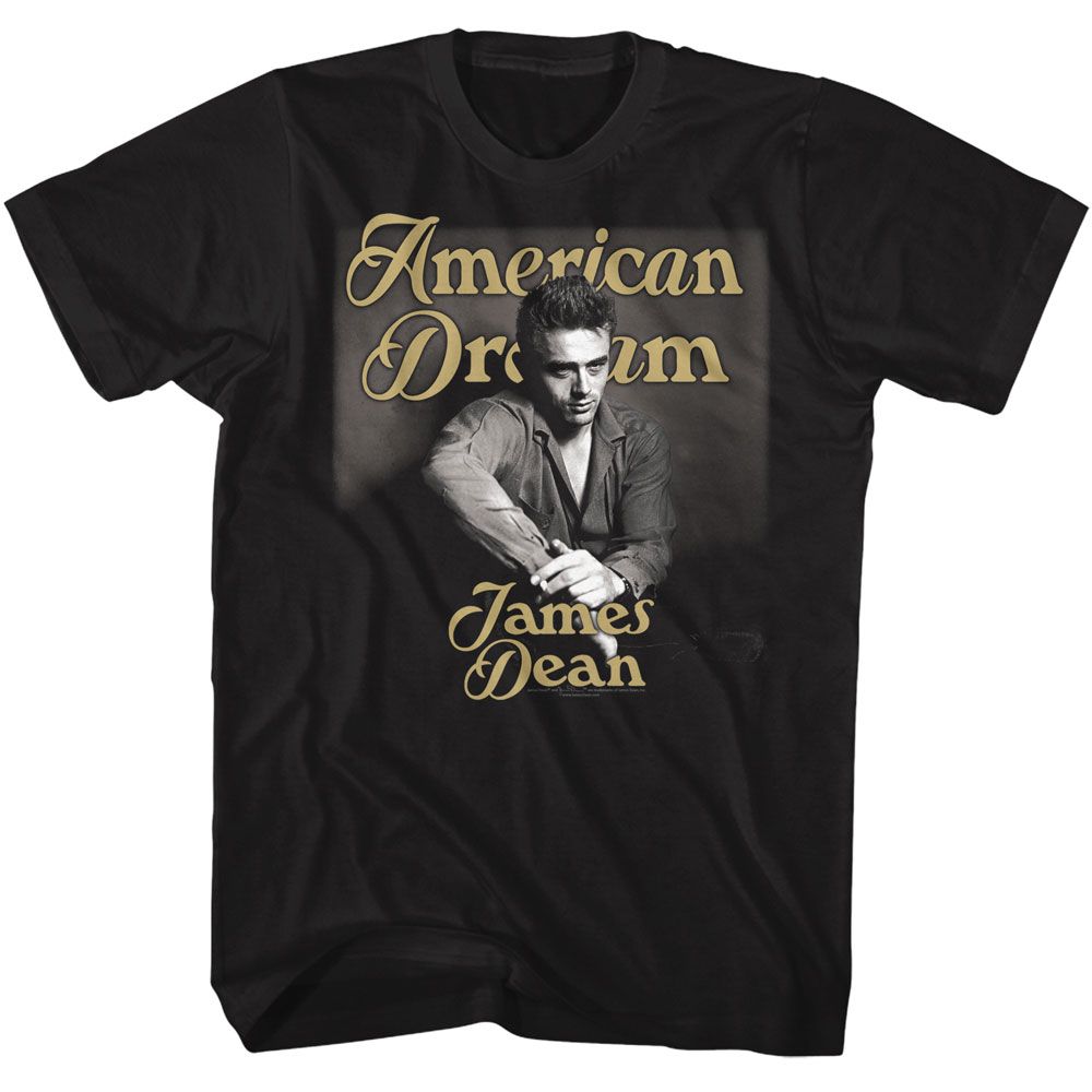 James Dean Gold Text T-Shirt