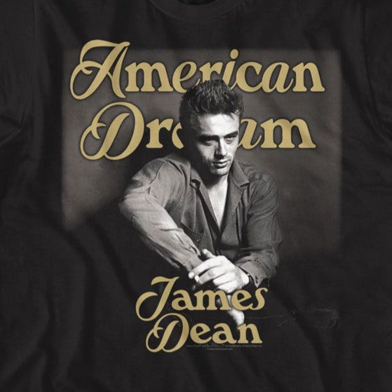 James Dean Gold Text T-Shirt