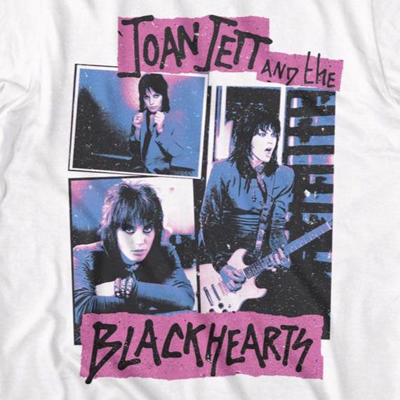 Joan Jett Collage Y T-Shirt | Blue Culture Tees