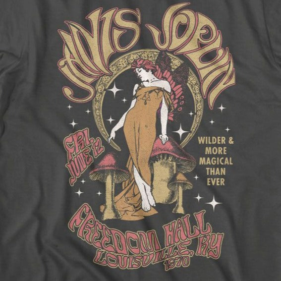 Janis Joplin Fairy And Moon T-Shirt
