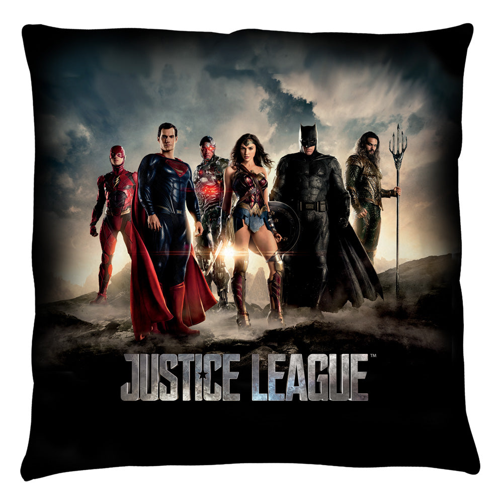 Justice League Group Throw Pillow | Blue Culture Tees