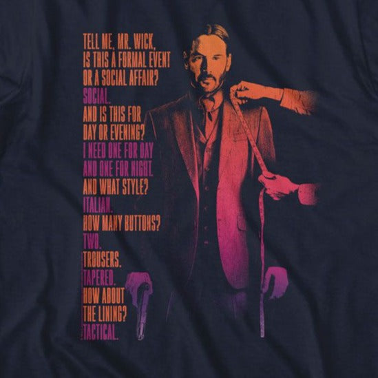 John Wick Tell Me Mr. Wick T-Shirt