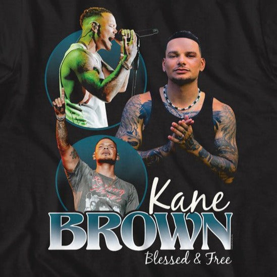 Kane Brown Blessed And Free Collage T-Shirt