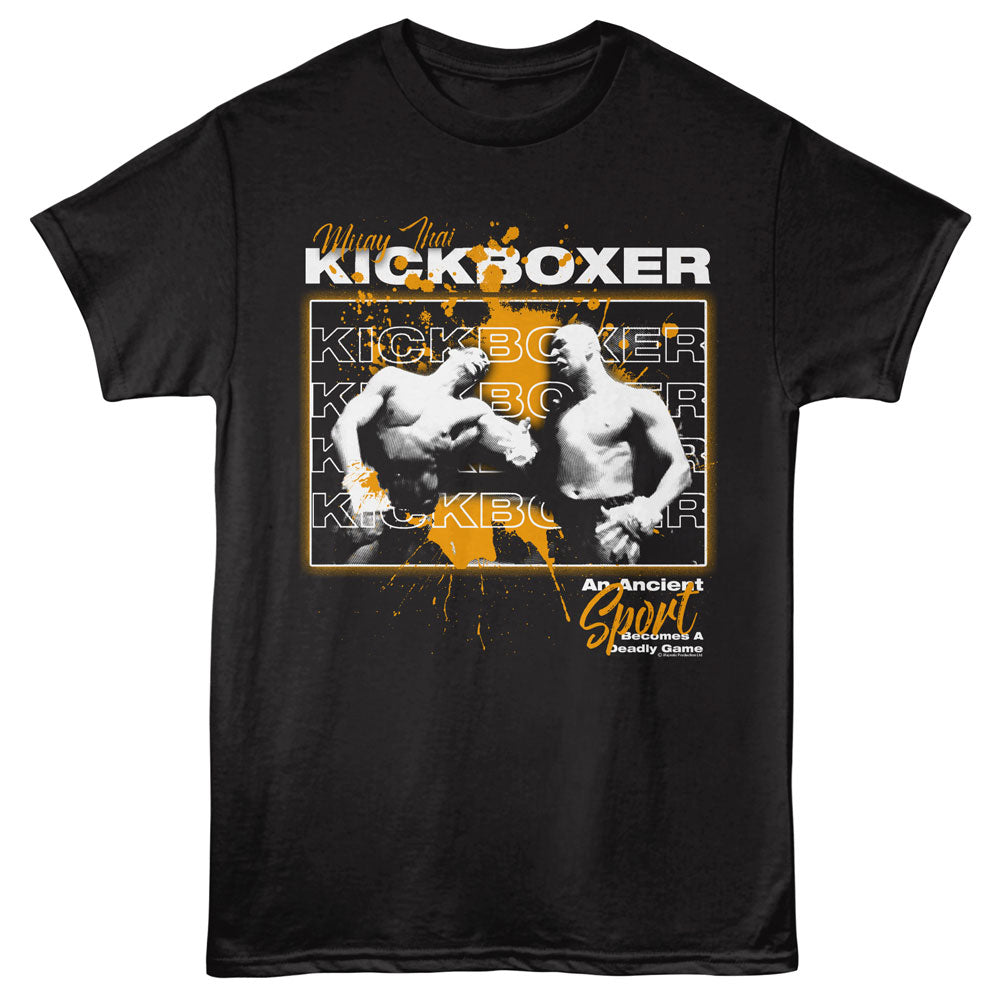 Kickboxer Splatter Repeat Text T-Shirt