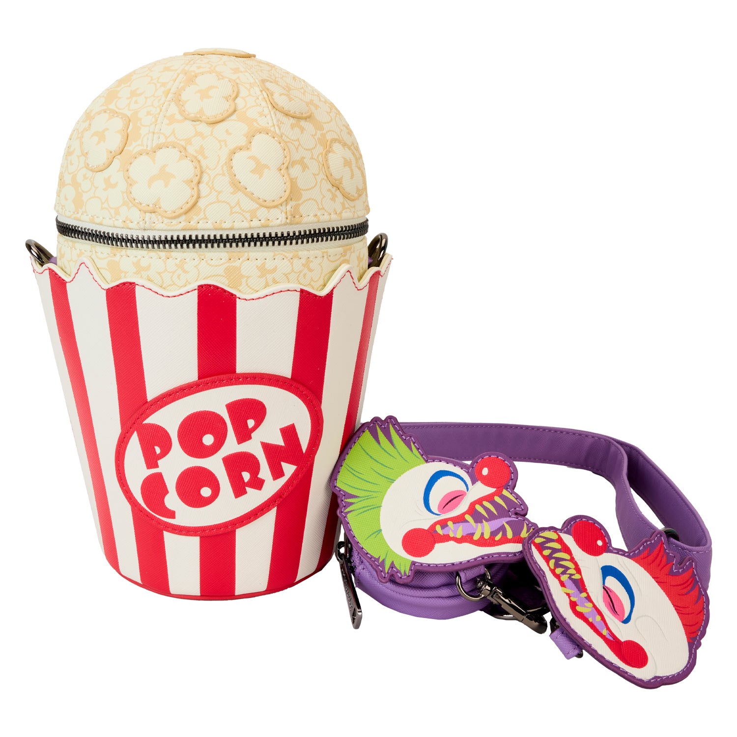 Loungefly Killer Klowns From Outer Space Popcorn Crossbody Bag | Blue Culture Tees