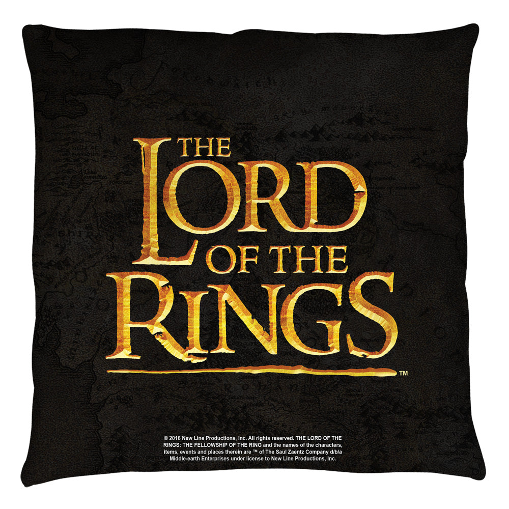 Lord of the Rings Lor Logo Throw Pillow | Blue Culture Tees