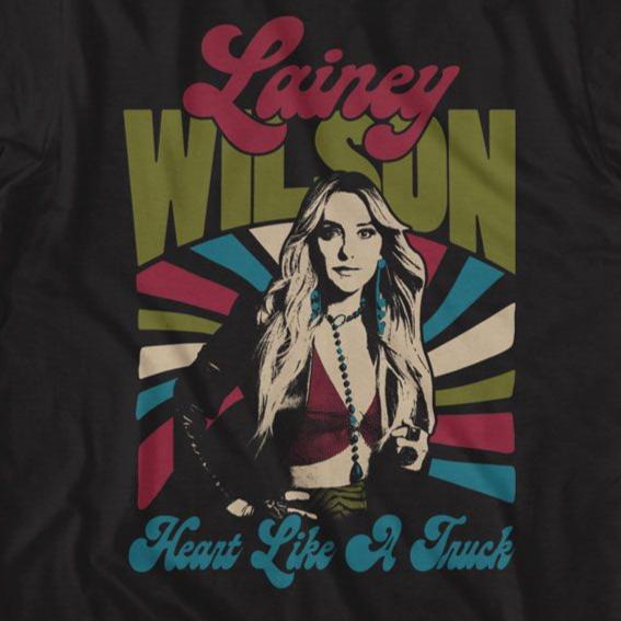 Lainey Wilson Retro Truck Heart T-Shirt | Blue Culture Tees