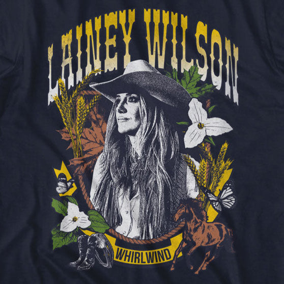 Lainey Wilson Whirlwind Wheat and Leaves T-Shirt