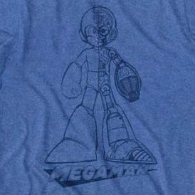 Mega Man Blueprint T-Shirt- Blue Culture Tees