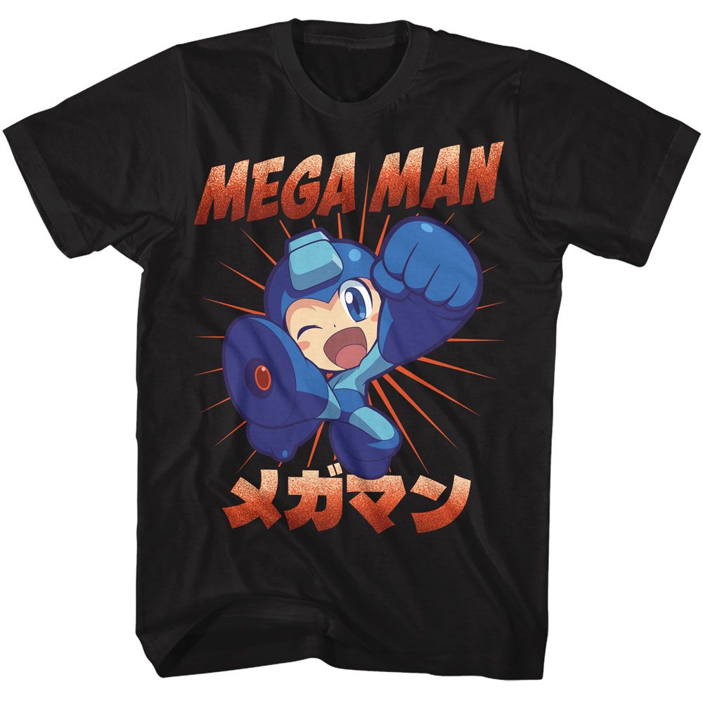 Mega Man Mega Kick T-Shirt | Blue Culture Tees