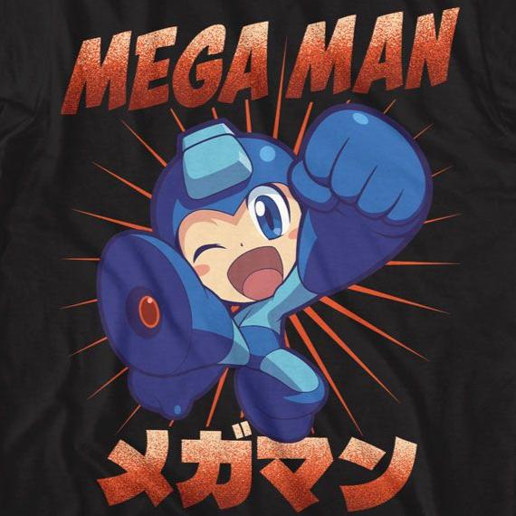 Mega Man Mega Kick T-Shirt | Blue Culture Tees