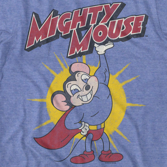 Mighty Mouse Lifting Logo T-Shirt