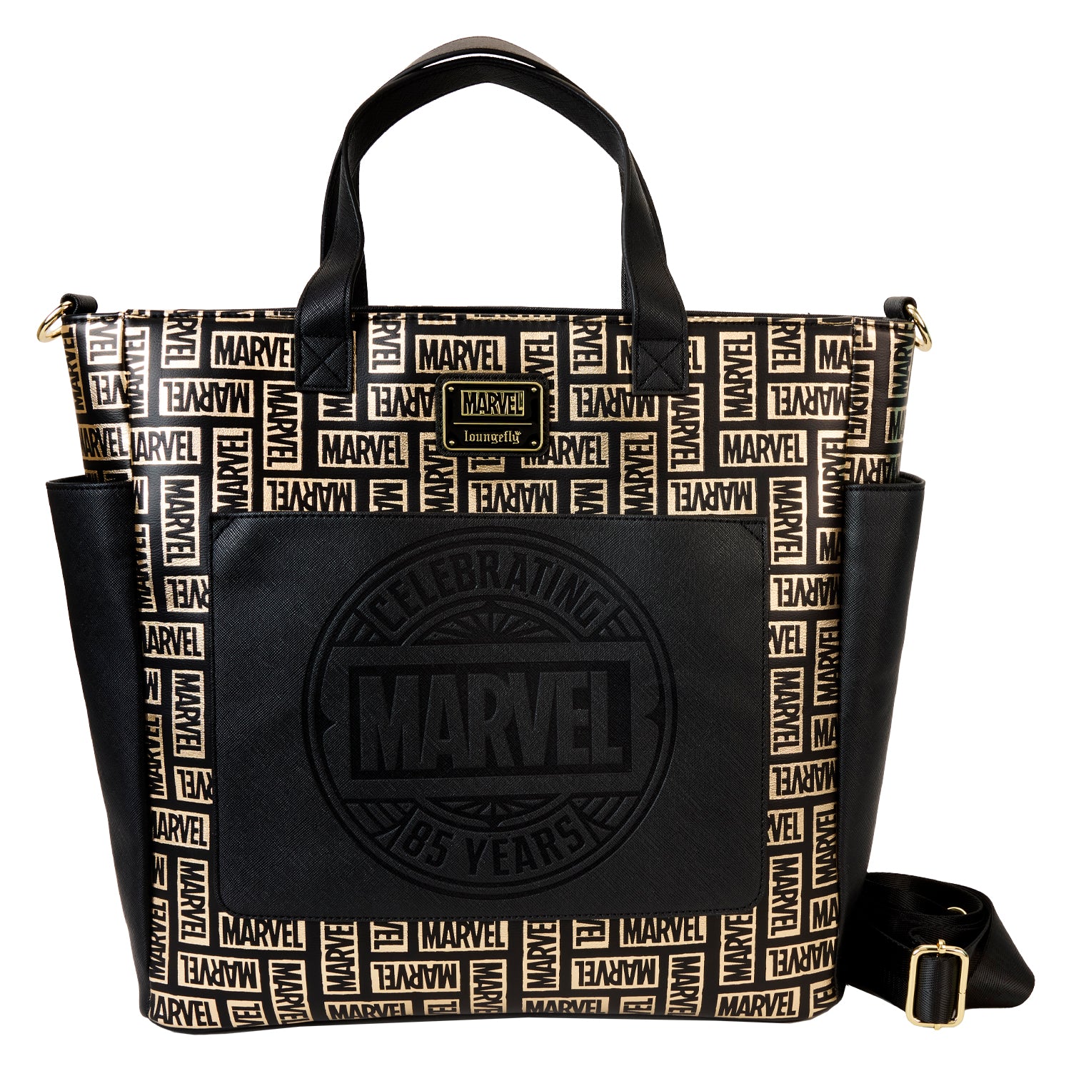 Loungefly Marvel 85th Anniversary Logo Convertible Backpack Tote Bag | Blue Culture Tees