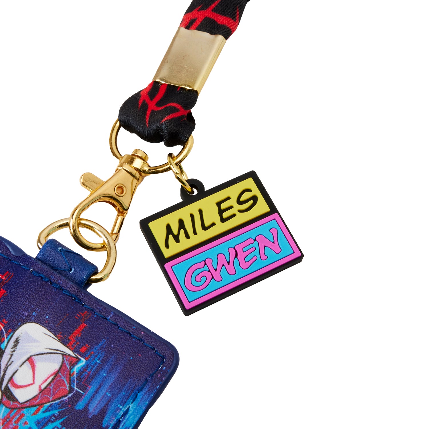 Loungefly Marvel Spider-Verse Miles and Gwen Lanyard with Cardholder 