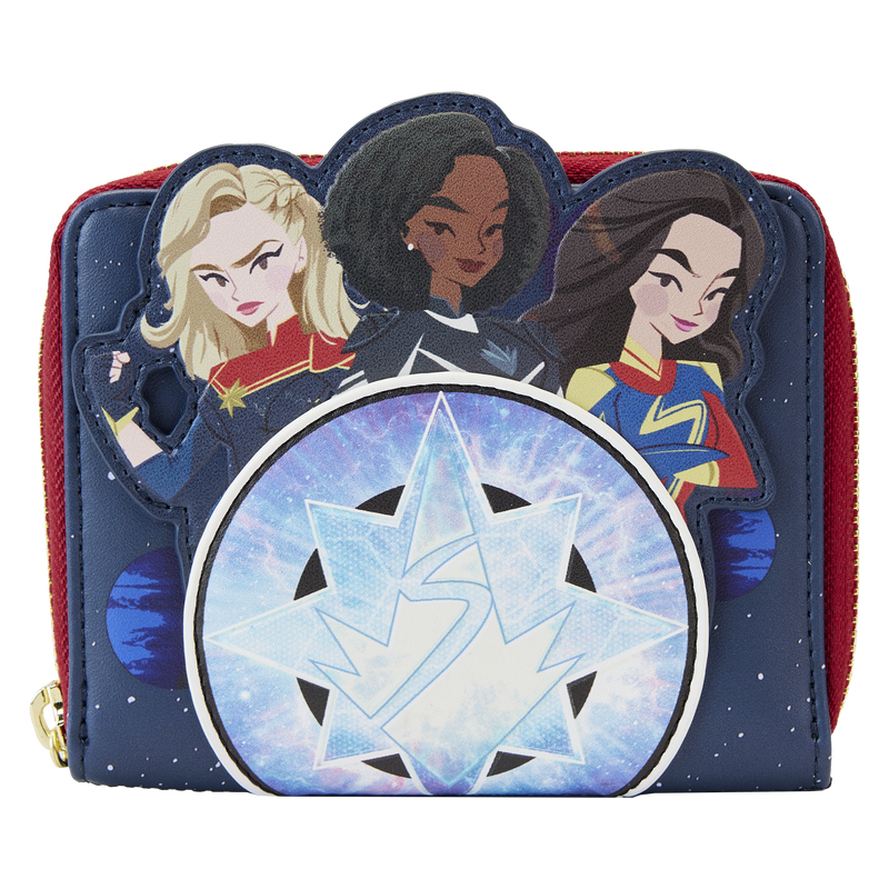 Loungefly Marvel The Marvels Glow Zip Around Wallet