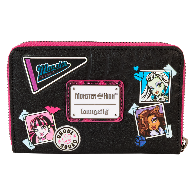 Loungefly Mattel Monster High Crest Zip Around Wallet