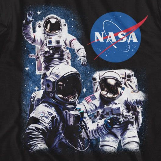 NASA 3 Astronauts Logo T-Shirt