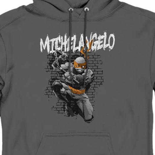 Teenage Mutant Ninja Turtles Michelangelo Pullover Hoodie | Blue Culture Tees