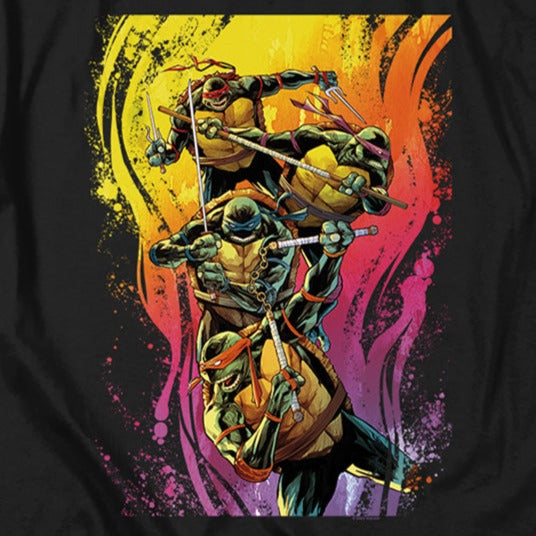 Teenage Mutant Ninja Turtles Hot Rainbow Warriors T-Shirt
