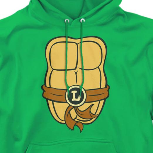 Teenage Mutant Ninja Turtles Leonardo Chest Pullover Hoodie | Blue Culture Tees