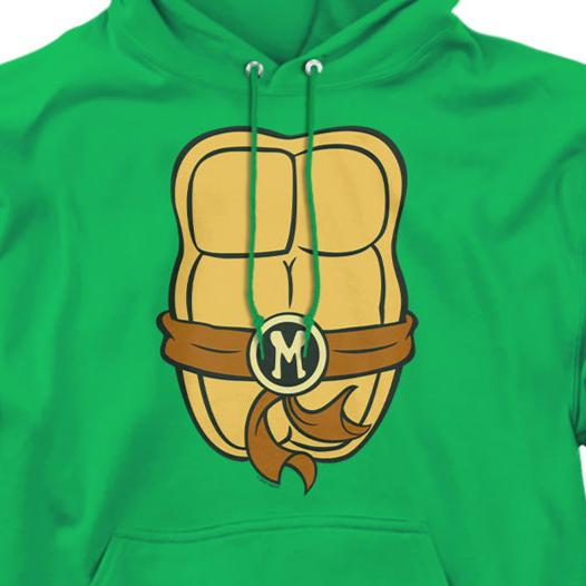 Teenage Mutant Ninja Turtles Michelangelo Chest Pullover Hoodie | Blue Culture Tees