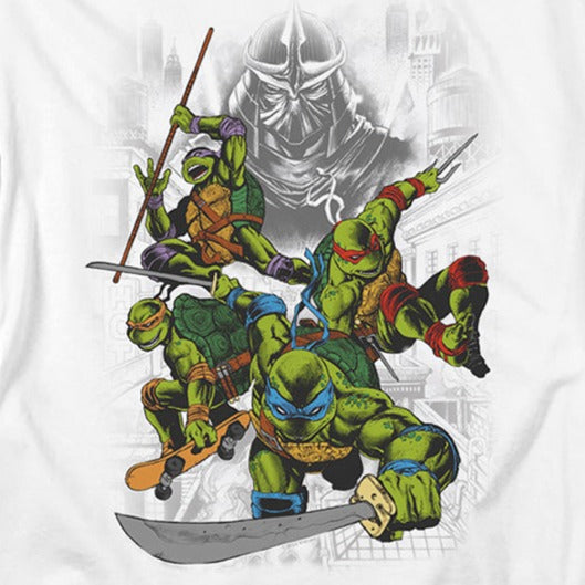Teenage Mutant Ninja Turtles Shredder and Turtles Comic T-Shirt