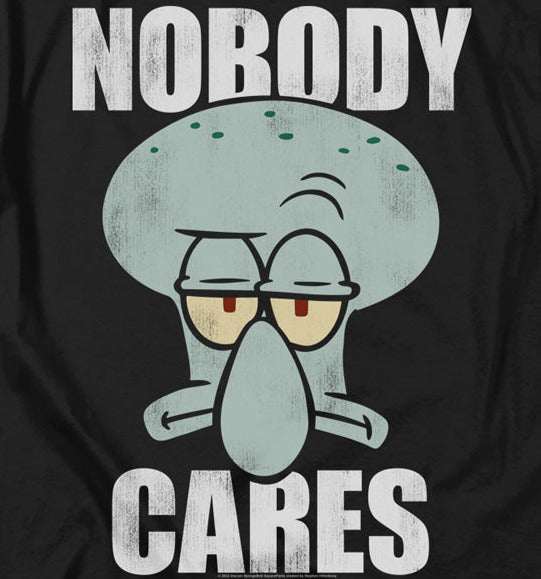 SpongeBob Squarepants Nobody Cares Meme T-Shirt