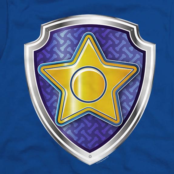 Youth Paw Patrol Chase Badge T-Shirt | Blue Culture Tees