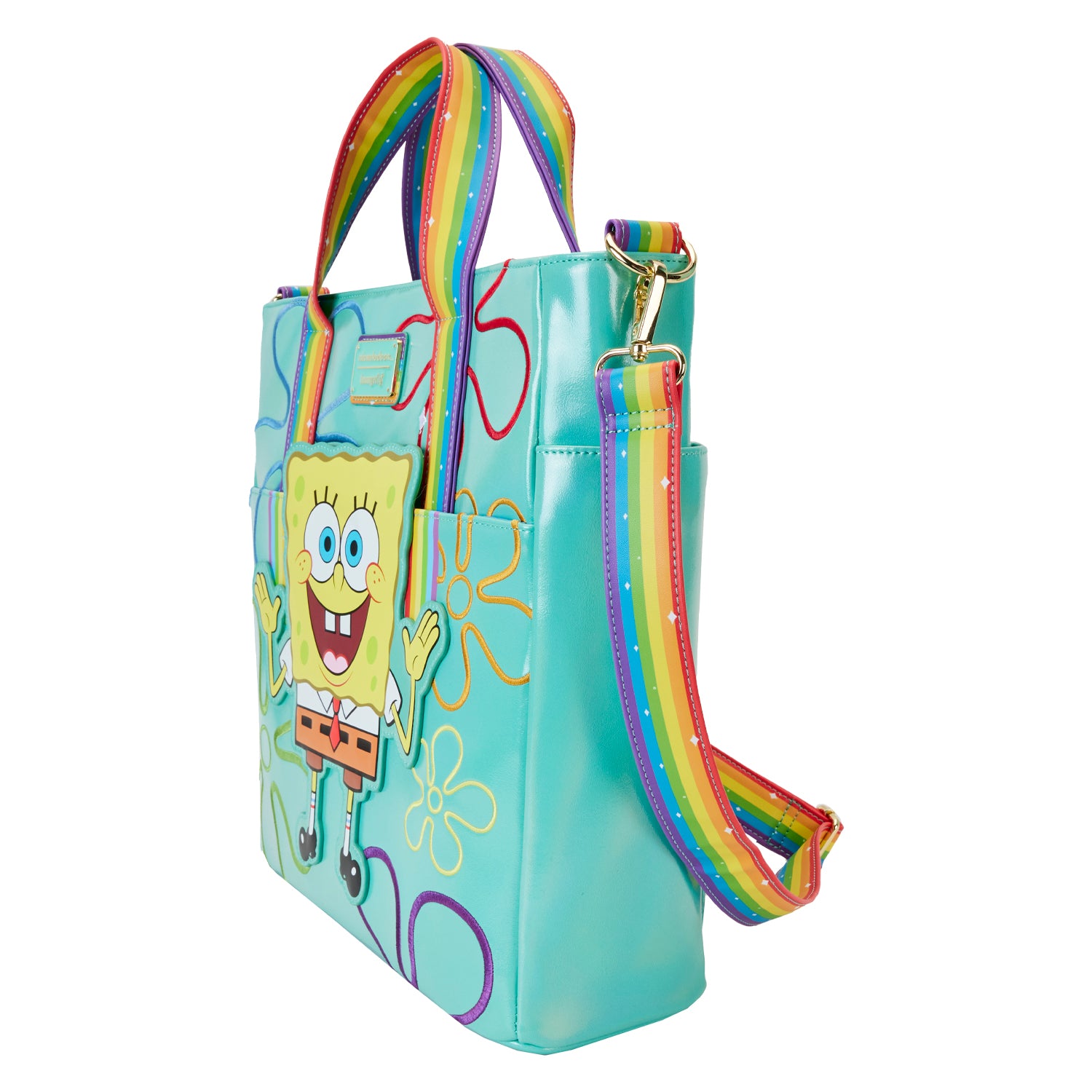 Loungefly Nickelodeon Spongebob 25th Anniversary Imagination Convertible Tote Bag