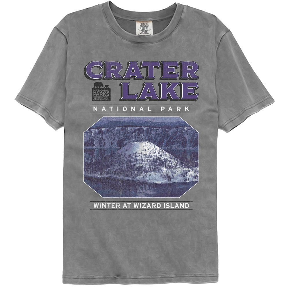 National Parks Crater Lake Tabletop Comfort Colors T-Shirt | Blue Culture Tees