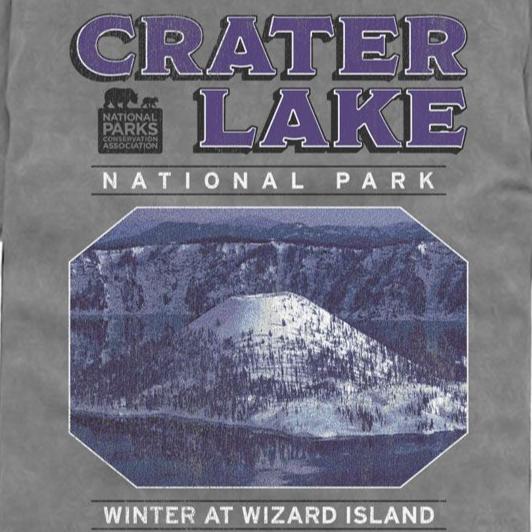 National Parks Crater Lake Tabletop Comfort Colors T-Shirt | Blue Culture Tees