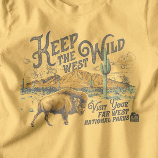 Youth National Parks Keep West Wild T-Shirt | Blue Culture Tees