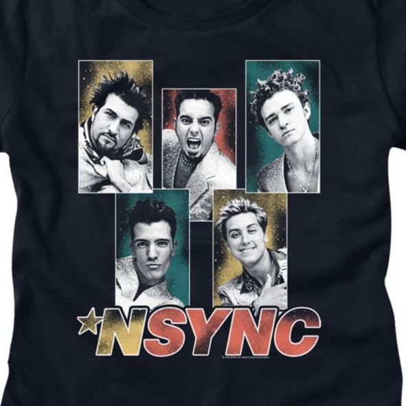 Junior's NSYNC Sparkly Boxes T-Shirt