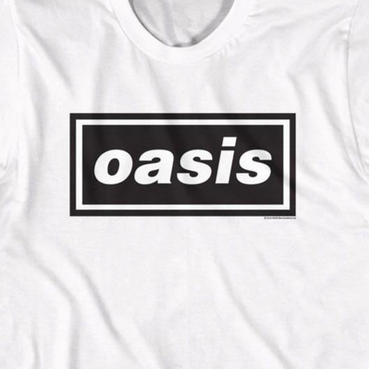 Oasis Rectangular Logo T-Shirt | Blue Culture Tees